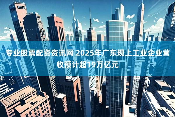 专业股票配资资讯网 2025年广东规上工业企业营收预计超19万亿元