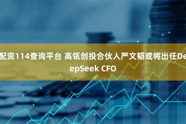 配资114查询平台 高瓴创投合伙人严文韬或将出任DeepSeek CFO
